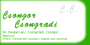 csongor csongradi business card